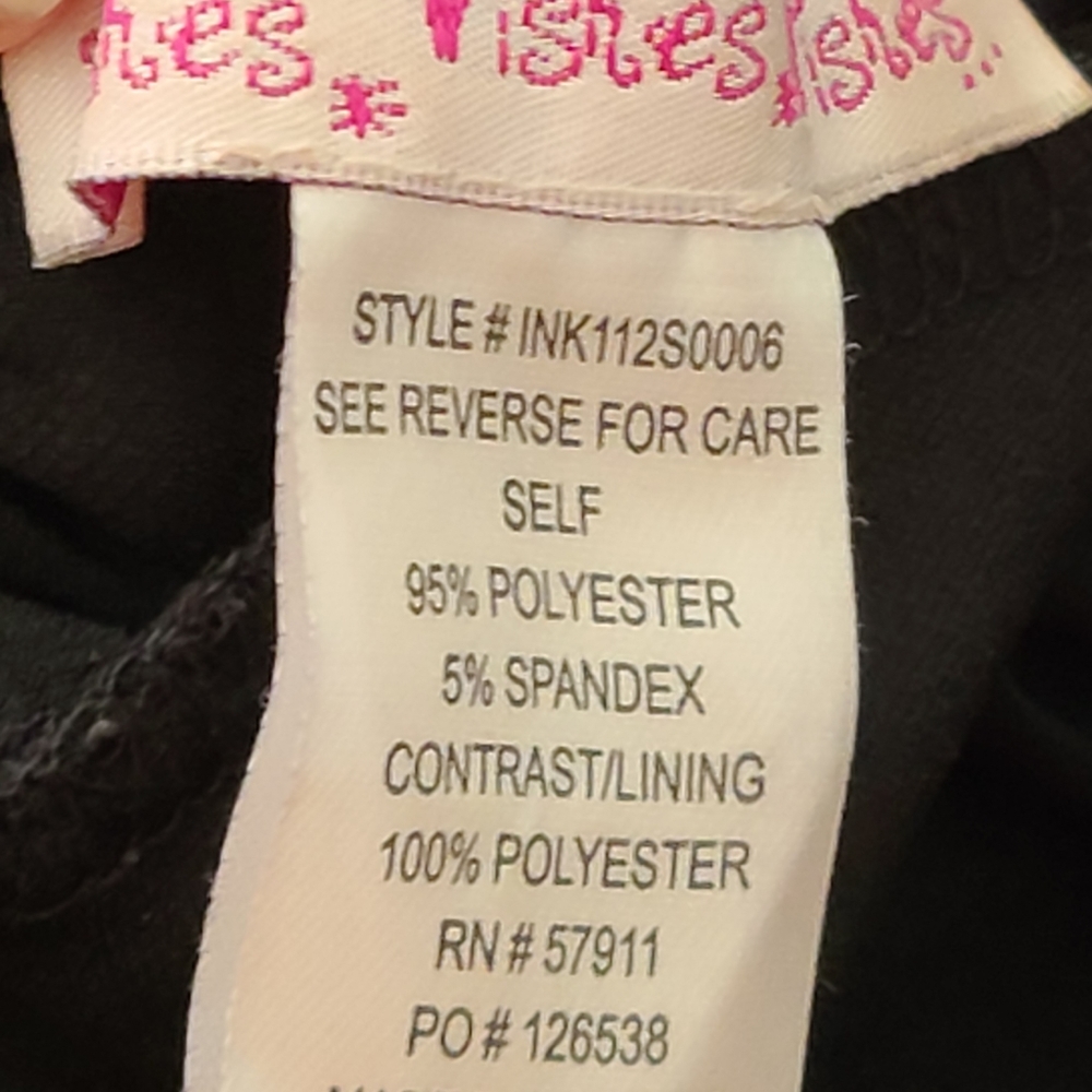 Sz M little ruched & sequined black dress - Picture 7 of 7